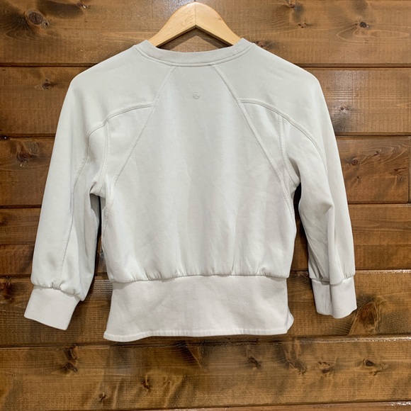 Lululemon Natural Ivory Softstreme Ribbed-Hem Pullover - Picture 3 of 5